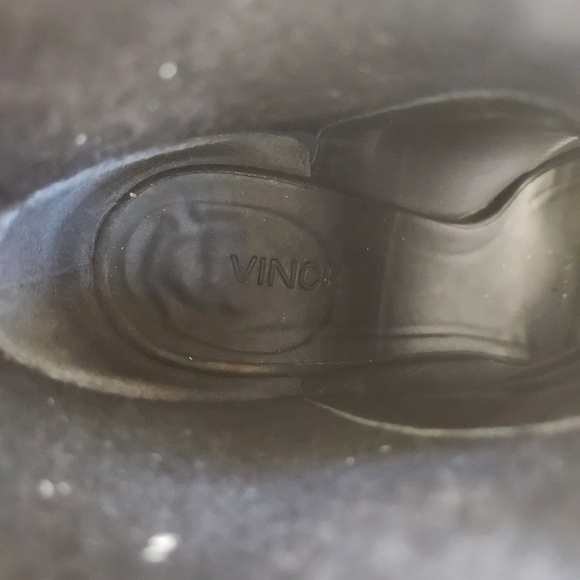 Vince Aren Open Toe Black Leather Bootie Size 7.5 - Picture 9 of 13